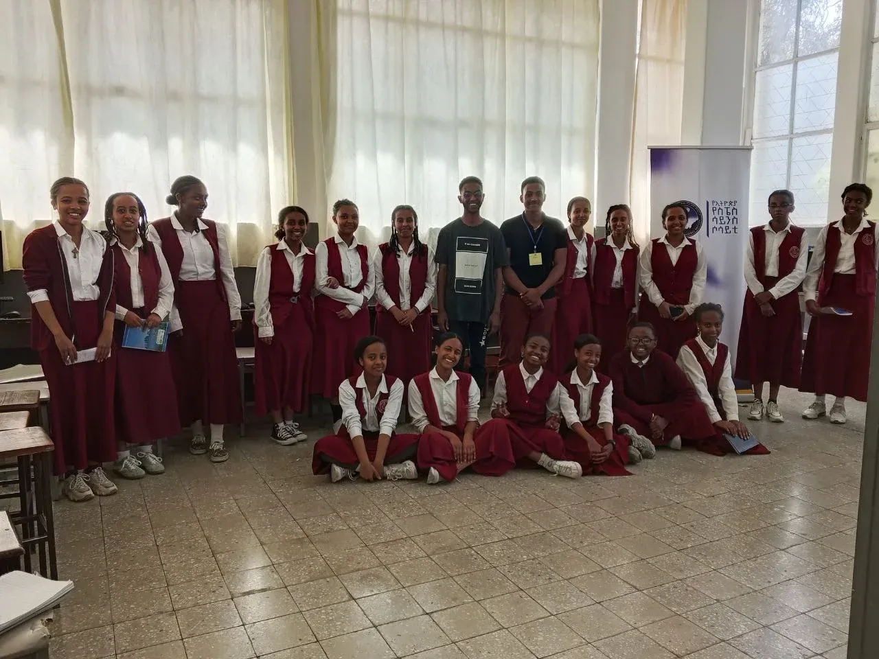 Ethiopian Students Discovering Their Interest along the Path Where Asteroids Orbit